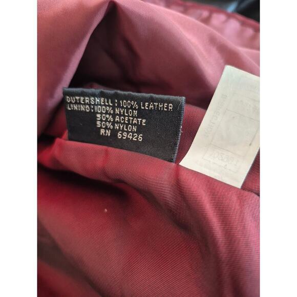 Wilsons Leather Vintage coat‎ womens size large black with removable Thinsulate - Picture 7 of 7